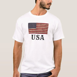 Camiseta Diseño de Bandera Patriótica Americana