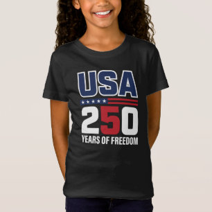 Camiseta Diseño de bandera patriótica USA 250 años de liber