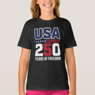 Camiseta Diseño de bandera patriótica USA 250 años de liber