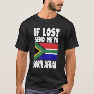 Camiseta Diseño de banderas de Sudáfrica Si se pierde, enví