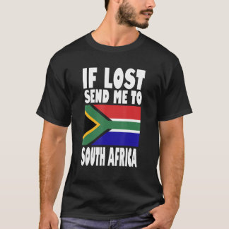 Camiseta Diseño de banderas de Sudáfrica Si se pierde, enví
