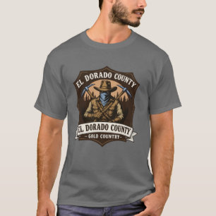 Camiseta Diseño de Bandido Fuera de la Ley del Condado de E