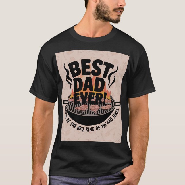 Camiseta Diseño de Barbacoa para el Mejor Papá de Todos – R (Anverso)