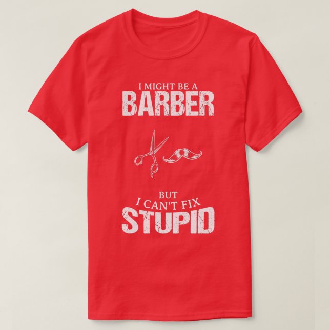 Camiseta Diseño de Barber Funny para regalo 3 (Diseño del anverso)