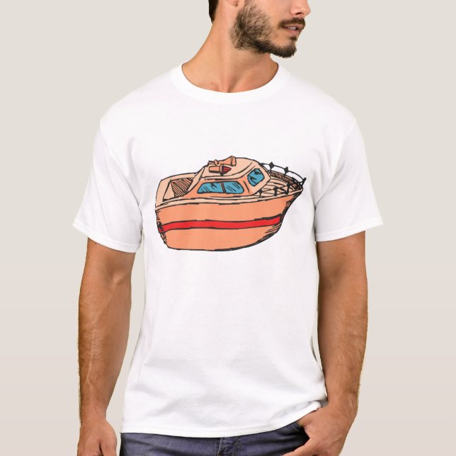 Camiseta Diseño de barcos náuticos Nautical Ilustracion (Anverso)