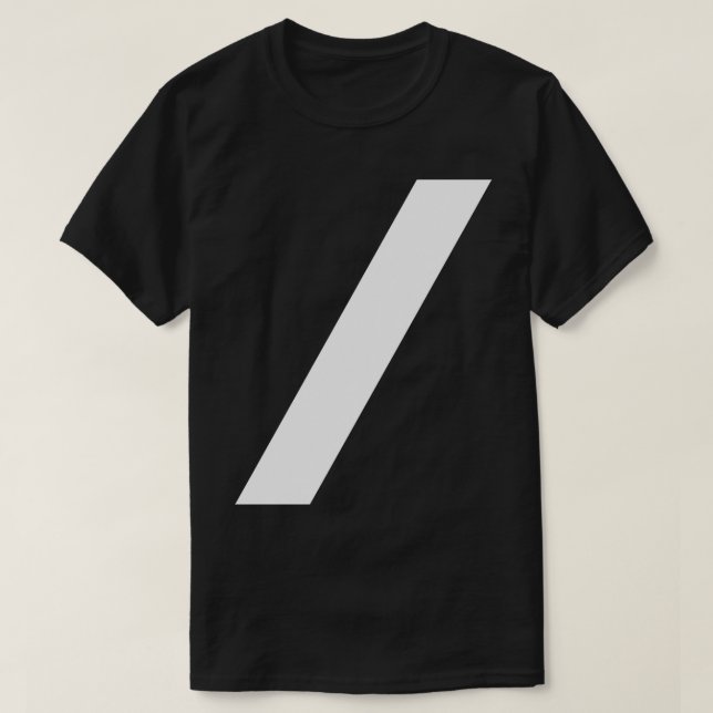 Camiseta diseño de barra diagonal (Diseño del anverso)