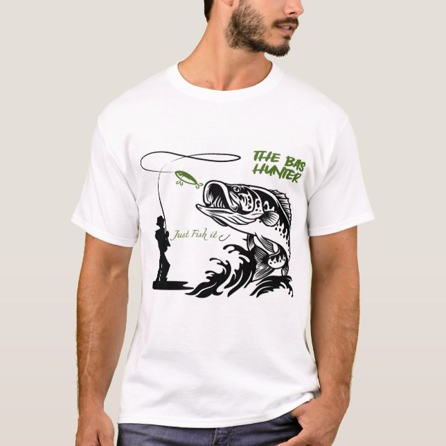 Camiseta Diseño de Bass Hunter (Anverso)