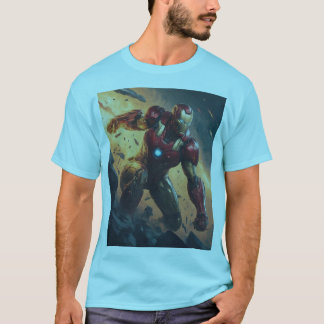 Camiseta Diseño de batalla de héroes épicos