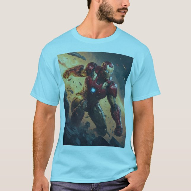 Camiseta Diseño de batalla de héroes épicos (Anverso)