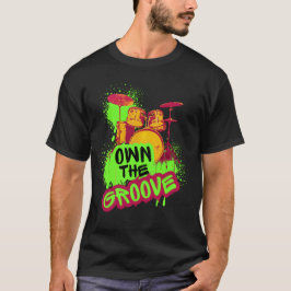 Camiseta Diseño de Batería - Domina el Ritmo
