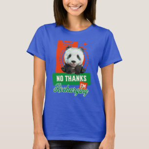 Camiseta Diseño de batería recargable de introvertido de Pa