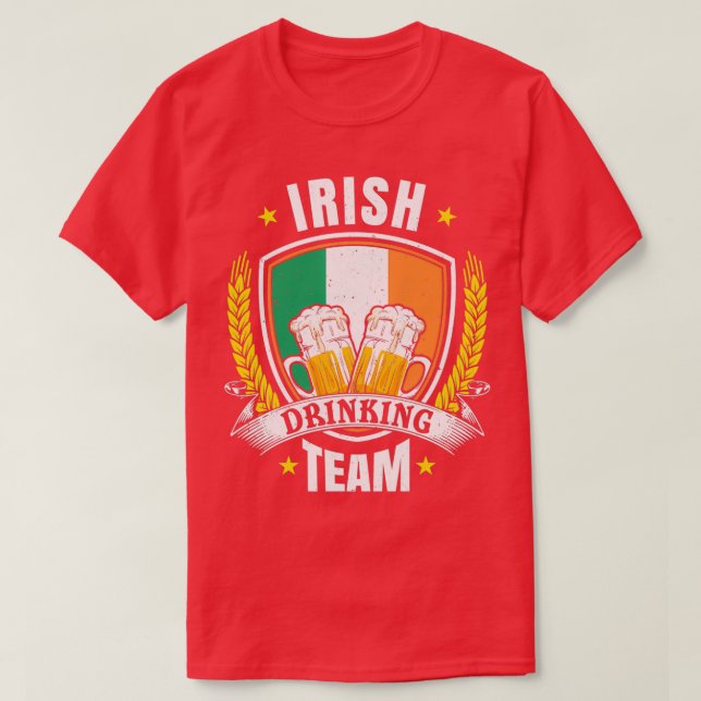 Camiseta Diseño de bebederos para equipos irlandeses (Diseño del anverso)