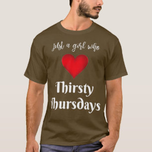 Camiseta Diseño de bebidas del jueves sediento