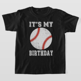 Camiseta Diseño de béisbol de cumpleaños