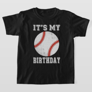 Camiseta Diseño de béisbol de cumpleaños