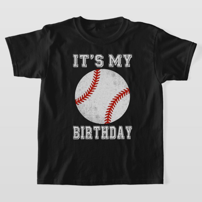 Camiseta Diseño de béisbol de cumpleaños (Distribución)