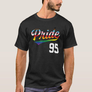 Camiseta Diseño de béisbol número 95 Orgullo gay lluvia inc