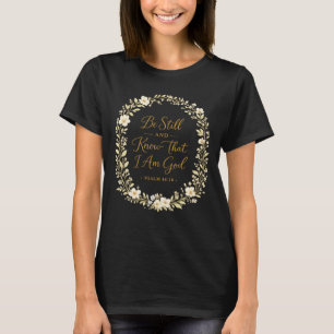 Camiseta Diseño de Biblia de fe floral delicada regalo para