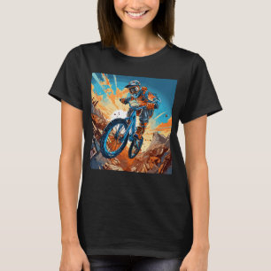 Camiseta Diseño de bicicletas de montaña MTB y bicicletas d