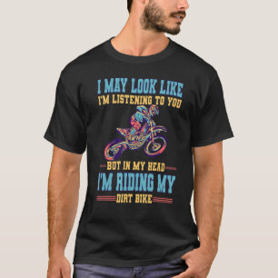 Camiseta Diseño De Bicicletas Sucias Para Niños Y Chicas Mo