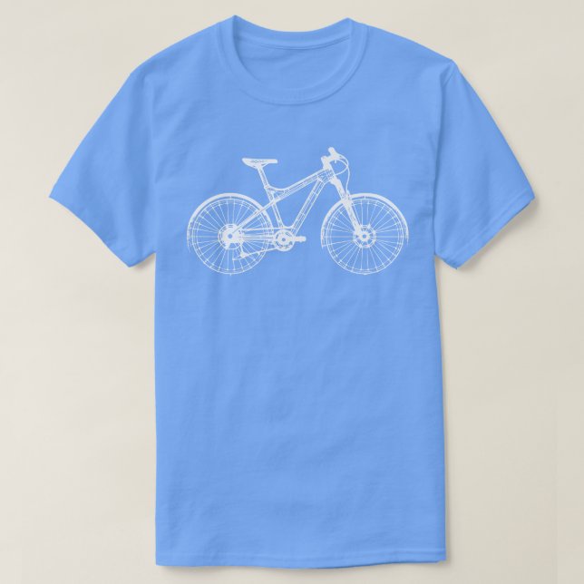 Camiseta diseño de bicicletas wireframes (Diseño del anverso)