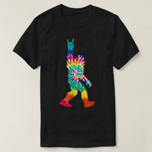 Camiseta Diseño de Bigfoot de Paz Tie-Dye