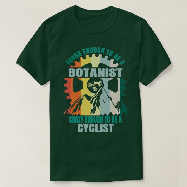 Camiseta Diseño de Biker Botánico (Diseño del anverso)