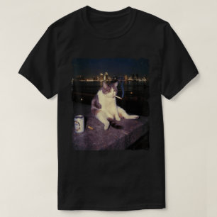 Camiseta Diseño de boina de memes para fumar