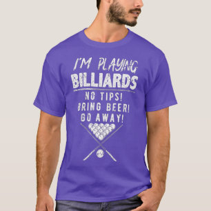 Camiseta Diseño de bolas de billar 8 para hombres con billa