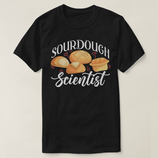 Camiseta Diseño De Bolas De Pan Para Científico De Sourdoug (Diseño del anverso)