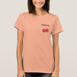 Camiseta Diseño de boliche de cerezo argyle