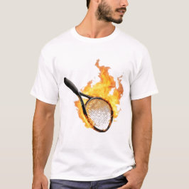 Camiseta Diseño de bolsillo de la chaqueta de tenis en llam