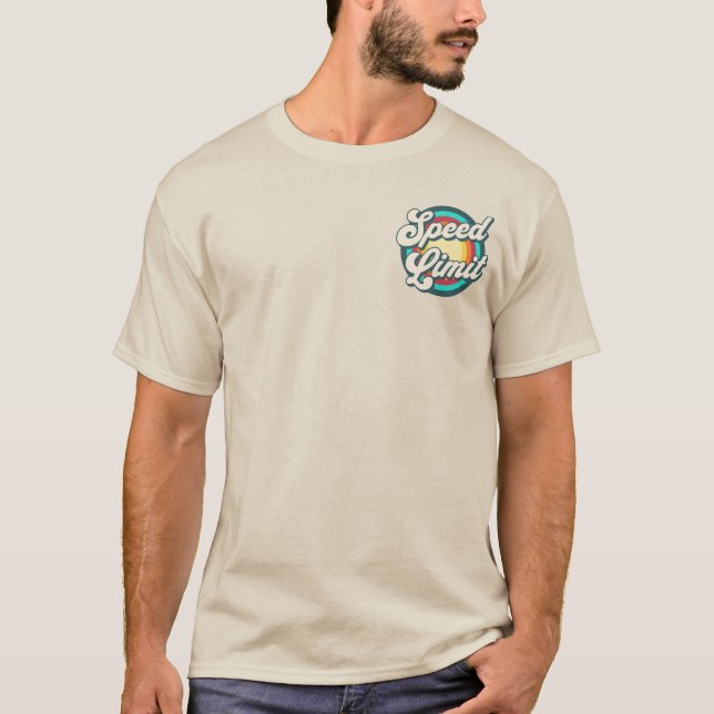 Camiseta Diseño de bolsillo del concierto de arco iris retr (Anverso)