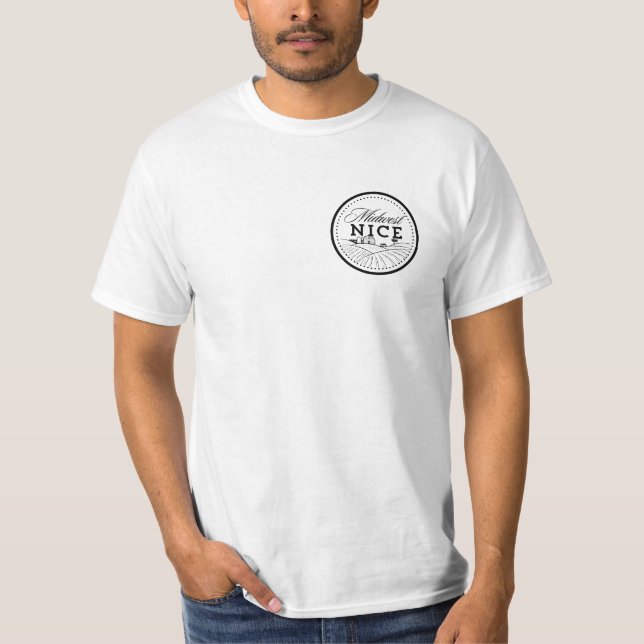 Camiseta Diseño de bolsillo pequeño del Medio Oeste de Niza (Anverso)