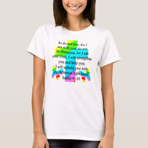 Camiseta DISEÑO DE bonito RAINBOW CROSS ISAIAH 41:10
