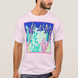 Camiseta Diseño De Bonitos Patrones Oceánicos. ¡Hazte con u