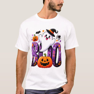 Camiseta Diseño de Boo Cute Ghost Halloween