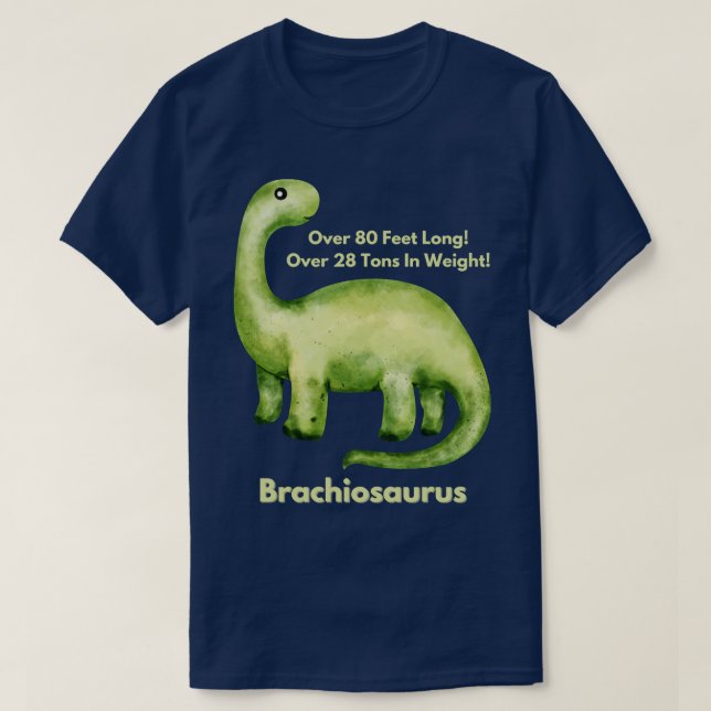 Camiseta Diseño de Brachiosaurus (Diseño del anverso)