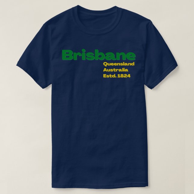 Camiseta Diseño de Brisbane Australia (Diseño del anverso)