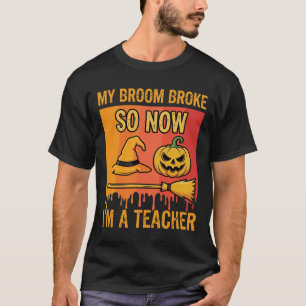 Camiseta Diseño de bruja divertida profesora de Halloween m