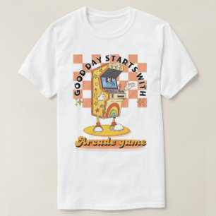 Camiseta Diseño de Buen Día de Arcade Retro
