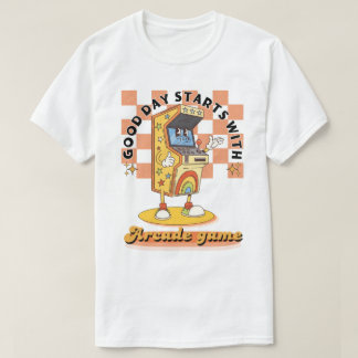 Camiseta Diseño de Buen Día de Arcade Retro