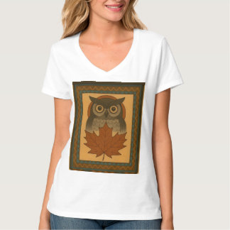 Camiseta Diseño de búho mágico con aspecto de abalorios