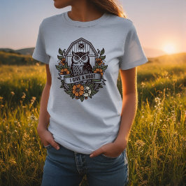 Camiseta Diseño de búho retro barn 'I do hoot'