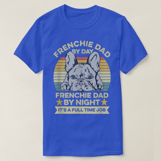 Camiseta Diseño de Bulldog francés masculino para tu padre  (Diseño del anverso)