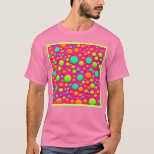 Camiseta Diseño de Burbuja Vibrante de Colores Explosivos