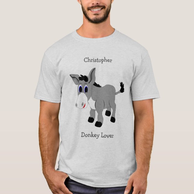 Camiseta Diseño de burro personalizado (Anverso)
