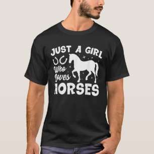 Camiseta Diseño de caballo lindo para mujeres y niñas que m