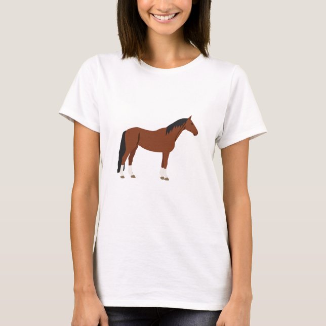 Camiseta Diseño de caballos (Anverso)