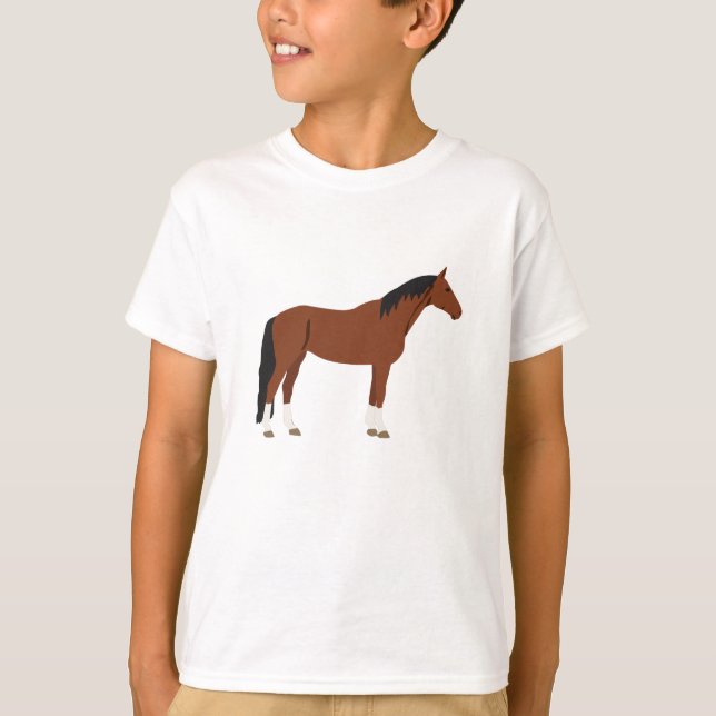 Camiseta Diseño de caballos (Anverso)